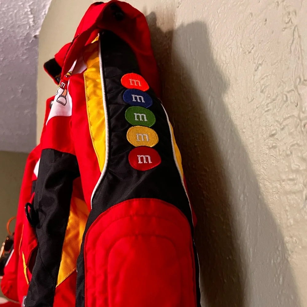 Red M&M Racing Jacket for Kids - Picture 6 of 13